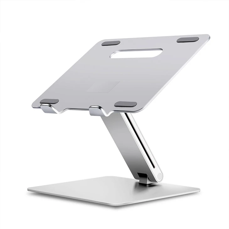 Ergonomický hliníkový výškově nastavitelný vertikální stojan na notebook